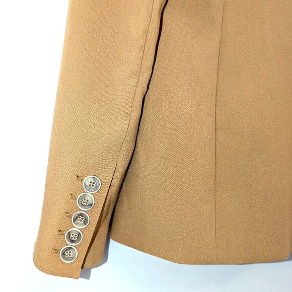 Paige | Chelsee Two-Button Blazer Caramel Tan | Size Large - Picture 6 of 12